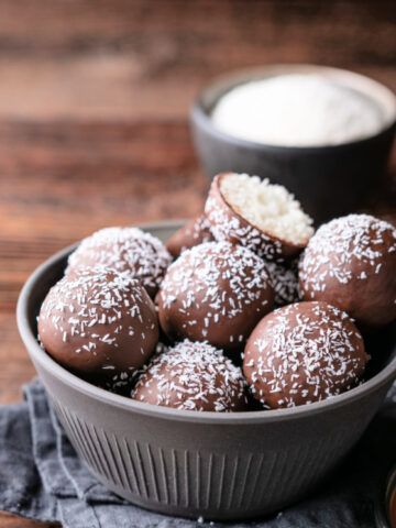 No-bake-dark-chocolate-coconut-bites-are-perfect-for-Valentines-Day-or-anyday