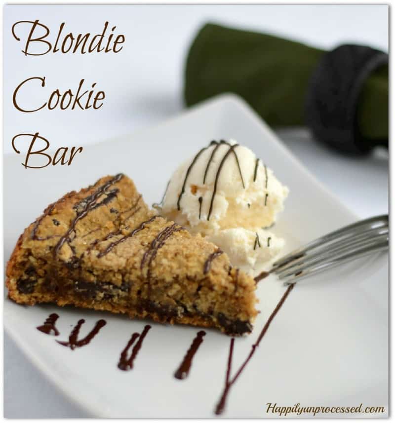 blondie cookie bar garbanzo beans