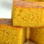 thick slices of gluten free cornbread stacked up