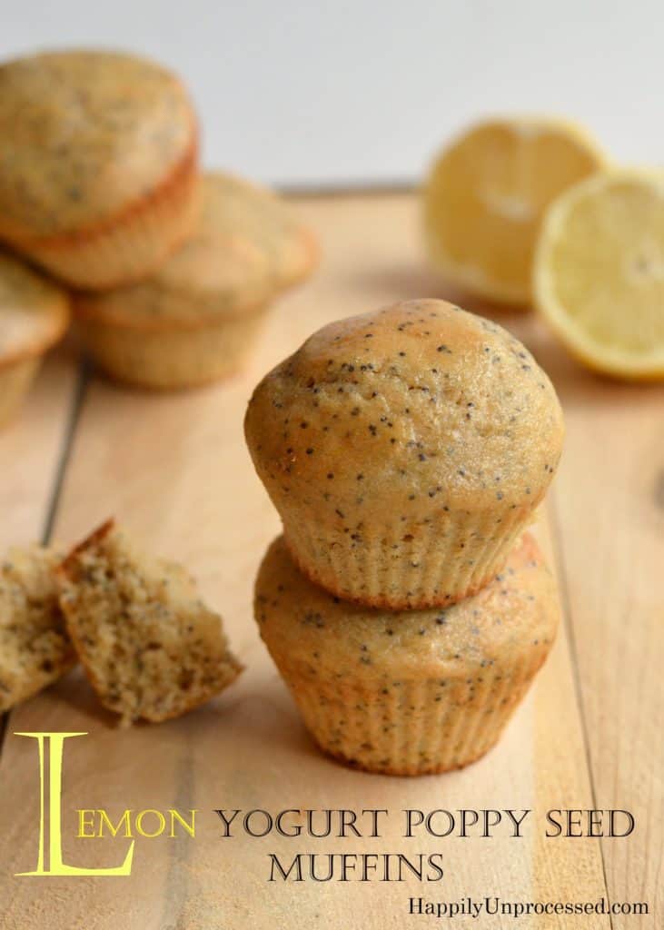 Lemon Yogurt Poppy Seed Muffins