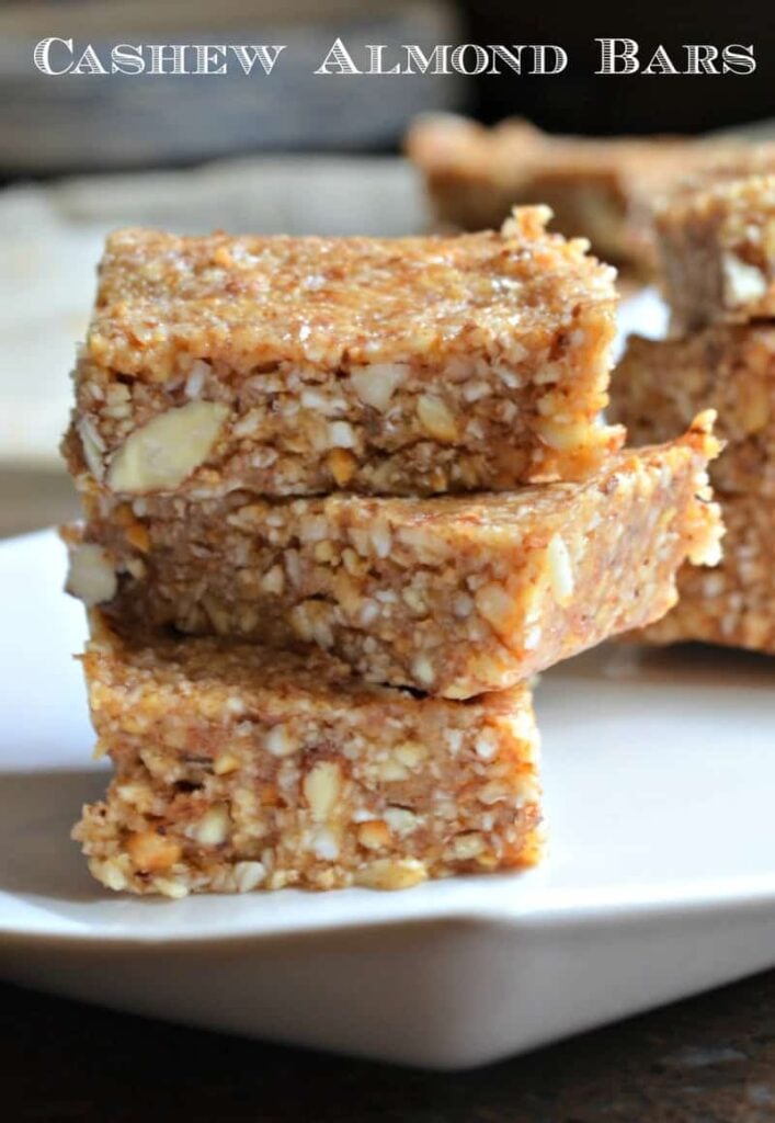 cashew almond bars