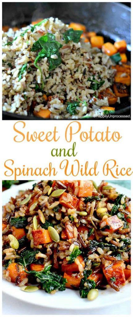 sweet potato spinach and wild rice collage pinterest