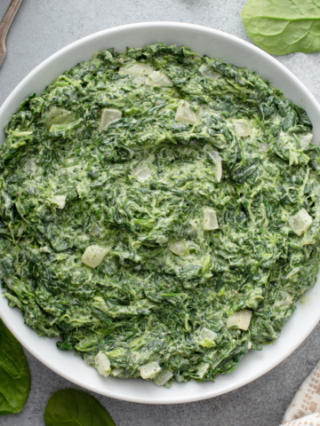 creamy homemade creamed spinach recipe