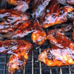 grilled chicken wings with honey chipotle bbq sauce