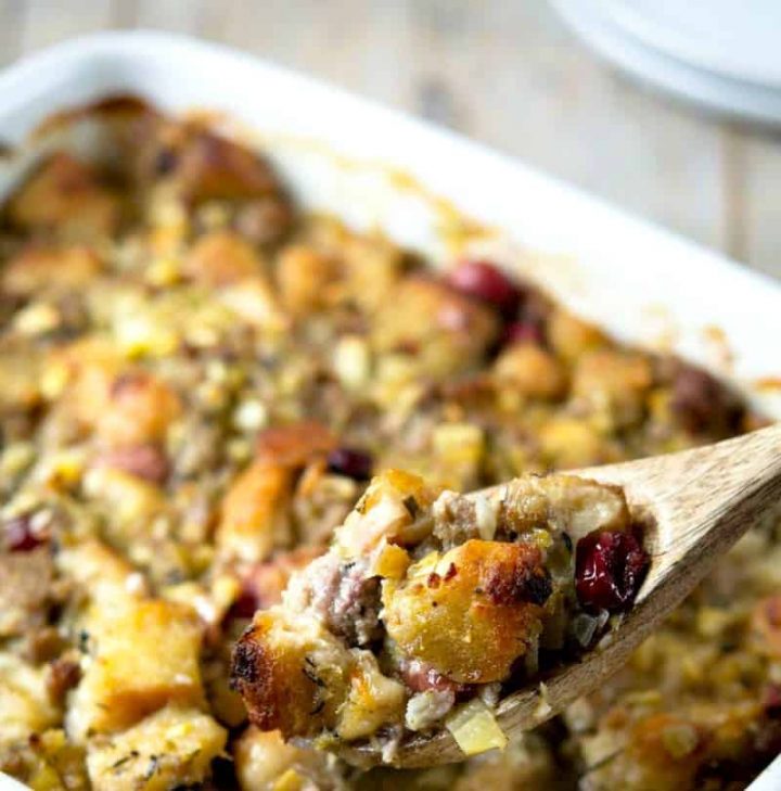 sausage apple cranberry stuffing