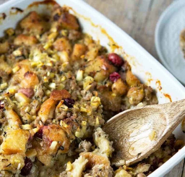 sausage apple cranberry stuffing