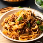 CLASSIC BOLOGNESE SAUCE - An Italian Sunday dinner classic #bolognese #italian #pasta #happilyunprocessed