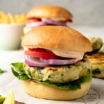 CHICKEN BURGERS WITH AVOCADO AND GRUYERE CHEESE - packed with flavor, moist and a great burger #chicken #burgers #grill #summer #weeknightdinner #happilyunprocessed.com