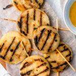 GRILLED ONIONS WITH HONEY MUSTARD GLAZE