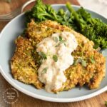 PISTACHIO CRUSTED CHICKEN WITH HONEY MUSTARD GLAZE - #pistachios #chicken #dinner