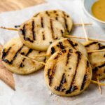 Grilled Vidalia Onion Steaks with Honey Mustard Glaze