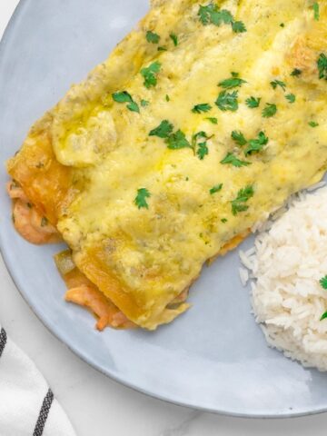 CREAMY SHRIMP ENCHILADAS