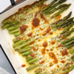 Weeknight Baked Cod with Cheesy Asparagus