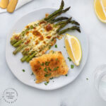 Weeknight Baked Cod with Cheesy Asparagus