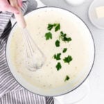 butter and garlic cream sauce