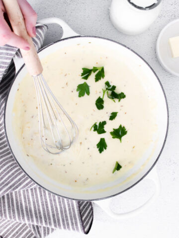 butter and garlic cream sauce
