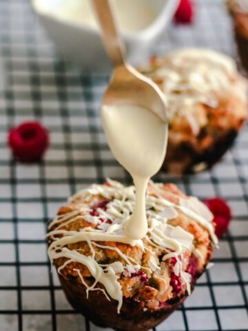 Low carb keto raspberry muffins
