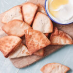 Air fryer pita chips are made so much healthier than store bought pita chips