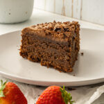 Almond Flour chocolate ganache cake is low sodium and gluten free