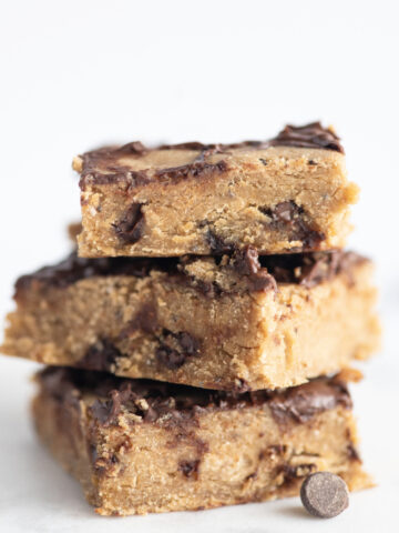Blondie Brownies made with chickpeas - low sodium no added sugar