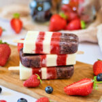 4th of July Creamsicles - only 8 ingredients to celebrate red, white and blue
