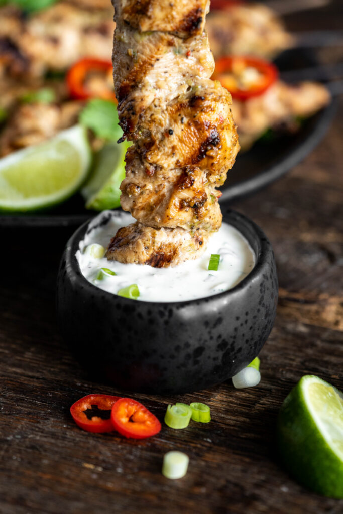 Grilled Jerk Chicken Kebob