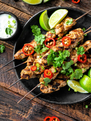 Caribbean Jerk Chicken skewers