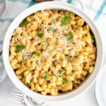 Instant Pot Garlic Parmesan Pasta with Chicken and Spinach