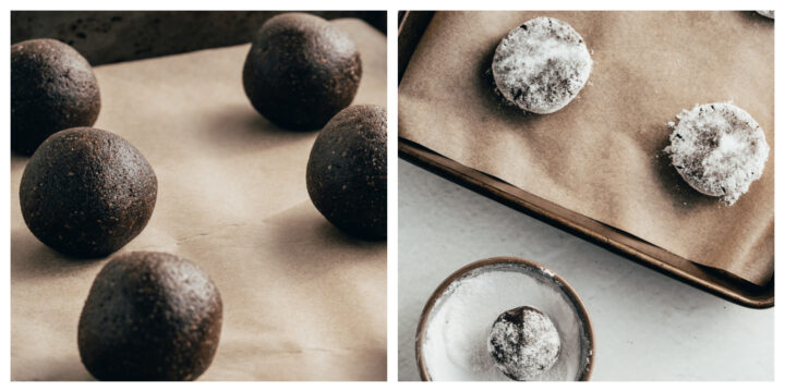 how to make gluten free christmas crinkle cookies