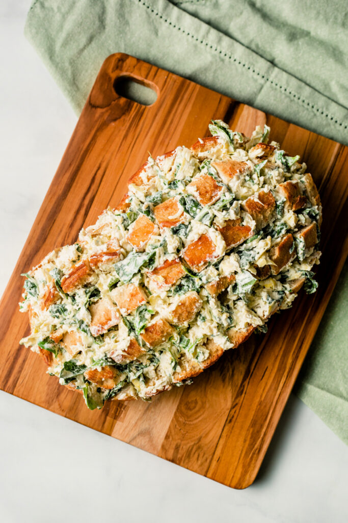 Spinach Artichoke Pull Apart Bread