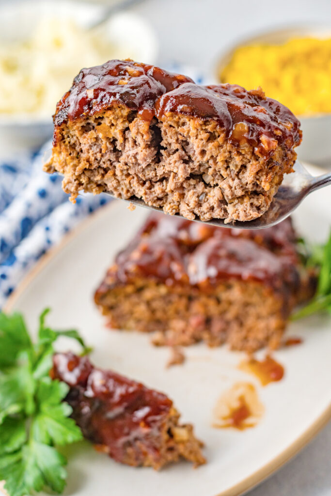 Air Fryer Meat Loaf is perfectly cooked and super moist inside