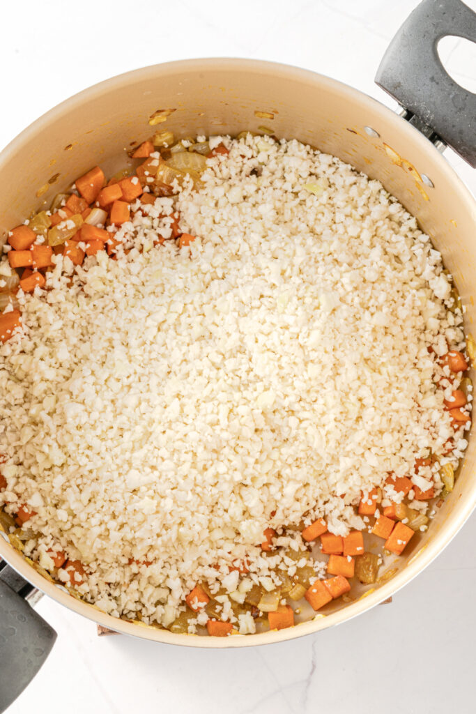 how to make cauliflower fried rice on the stove