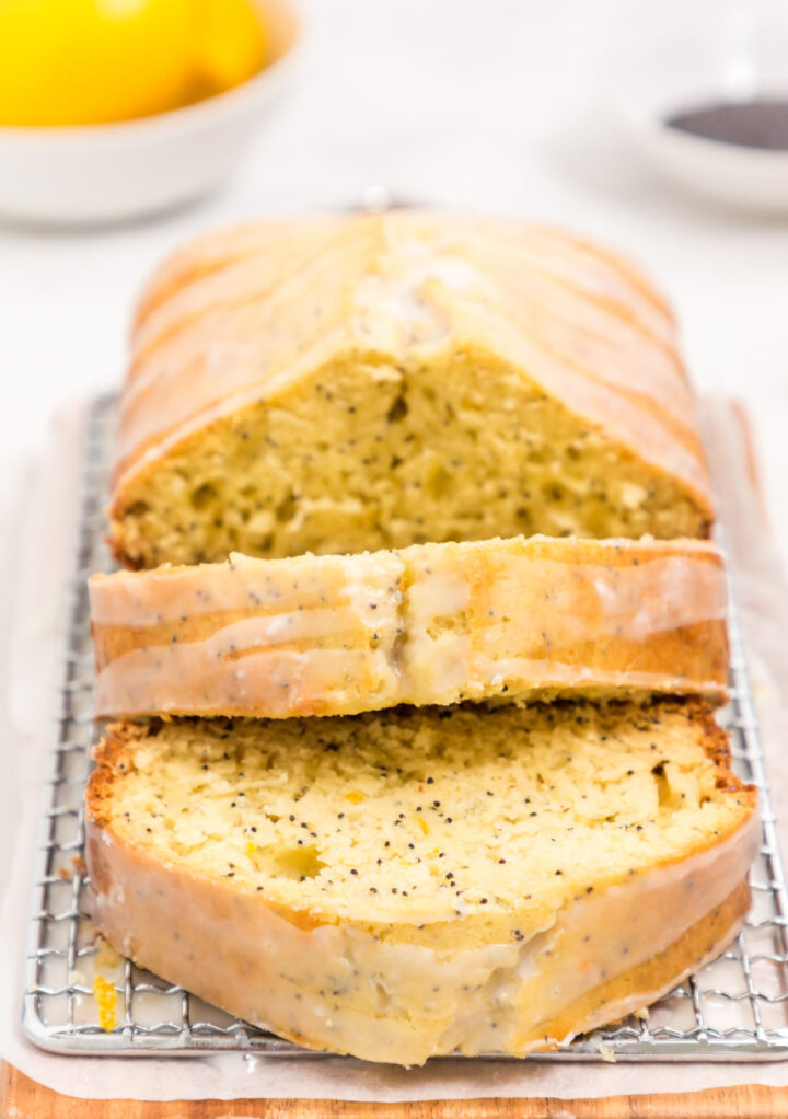 Lemon poppy seed quick bread.