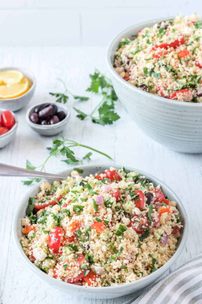Mediterranean Quinoa Couscous Salad