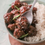 Sticky Mongolian Beef Meatballs