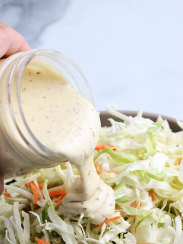 Homemade coleslaw dressing