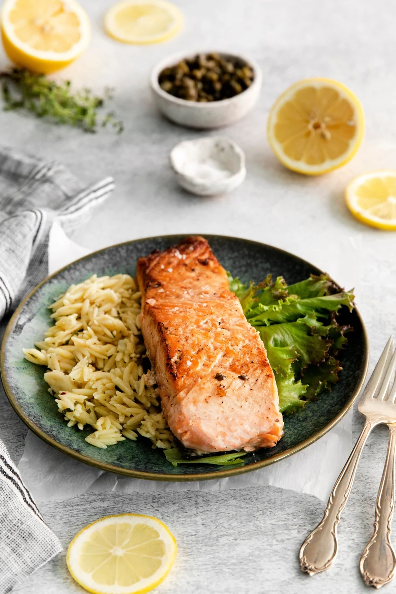 Seared Salmon Piccata