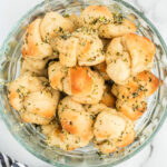 New York style garlic knots are made with real minced garlic