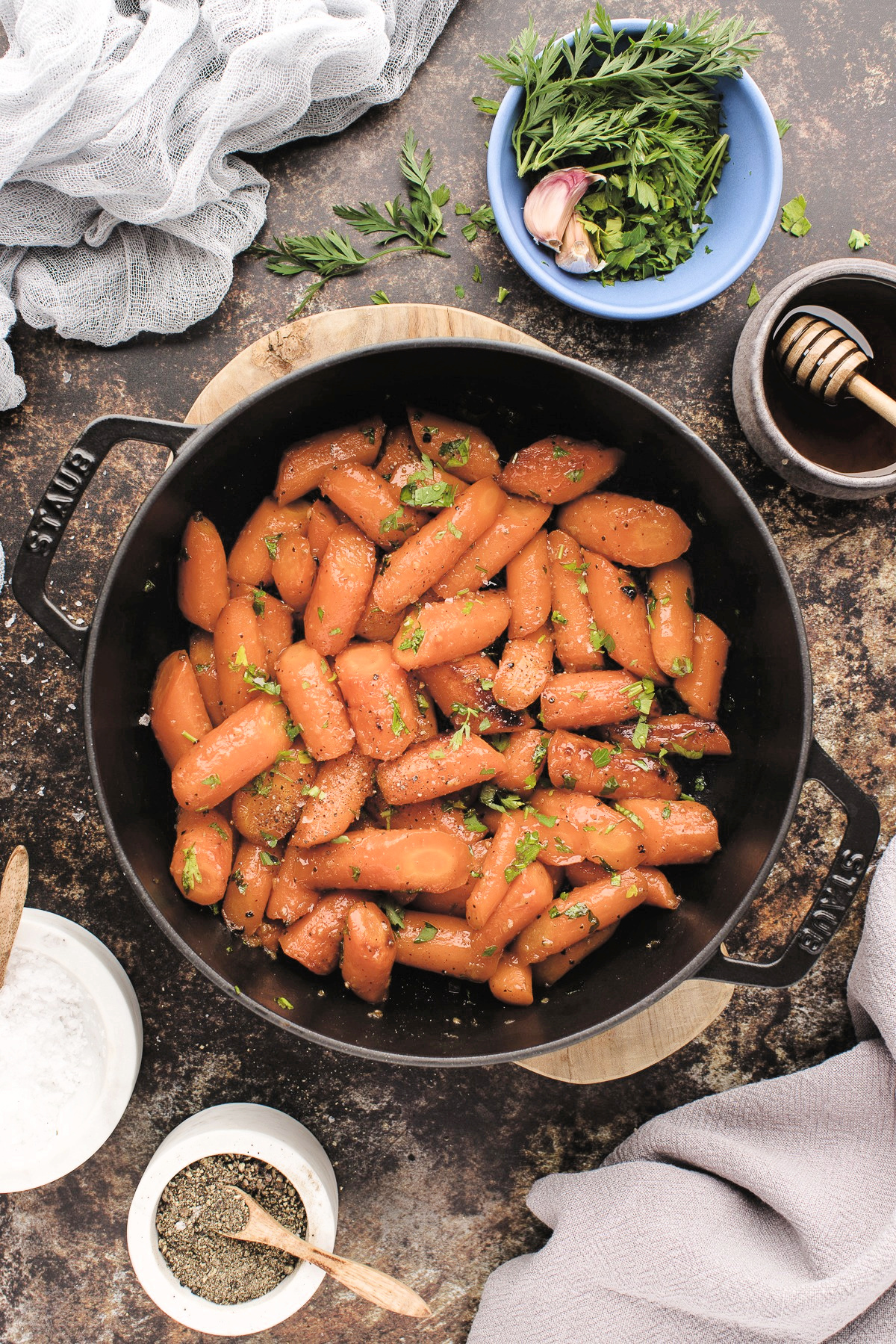 butter and honey roasted carrots