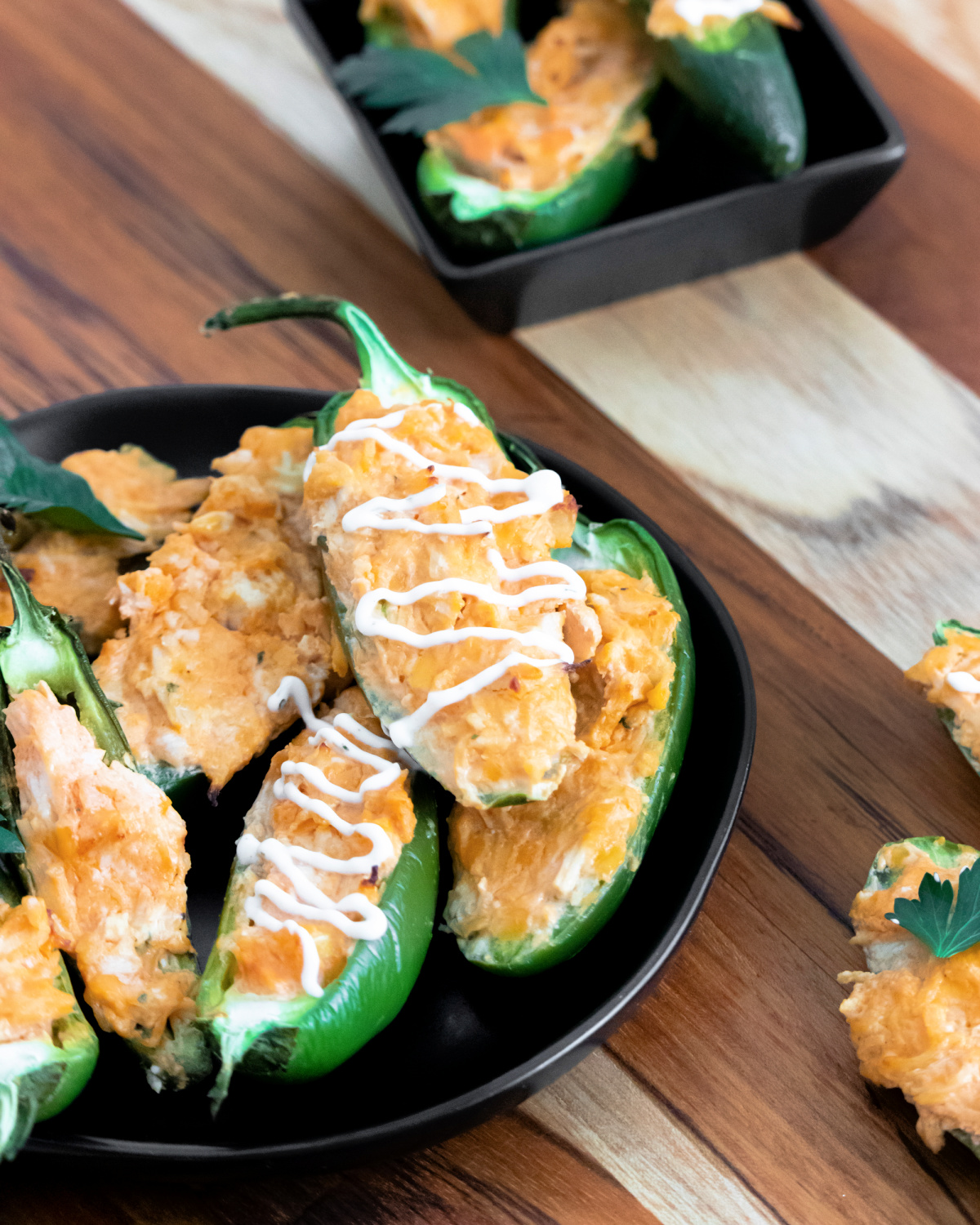 Buffalo Chicken Jalapeno Poppers