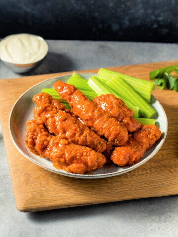 Crispy baked Buffalo chicken tenders