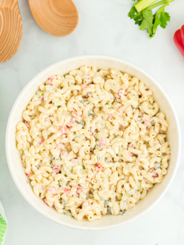 Hard-boiled Egg and Pickle Macaroni Salad