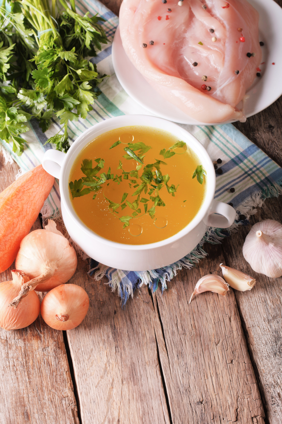 how to make homemade chicken broth