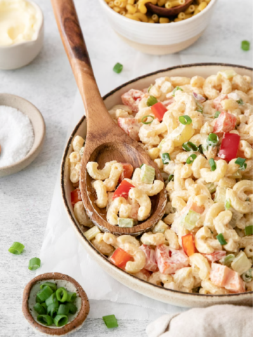 Rainbow Macaroni Salad recipe