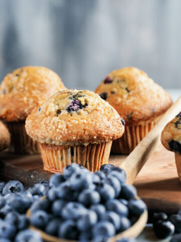 homemade blueberry muffins