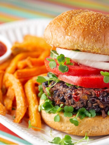 black bean veggie burger