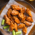 Buffalo chicken wings made with a copycat Buffalo wild wings sauce recipe