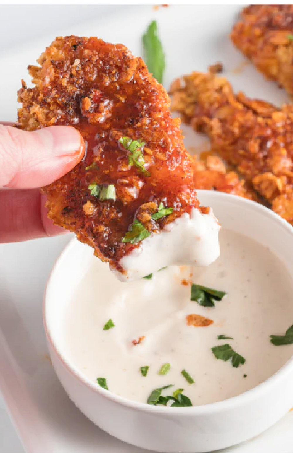 Hot and Sticky Honey Glazed chicken tenders