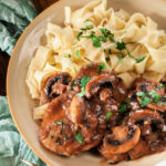 chicken marsala with egg noodles