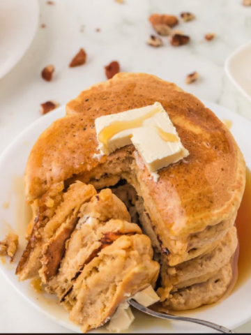 fluffy light pumpkin pancakes